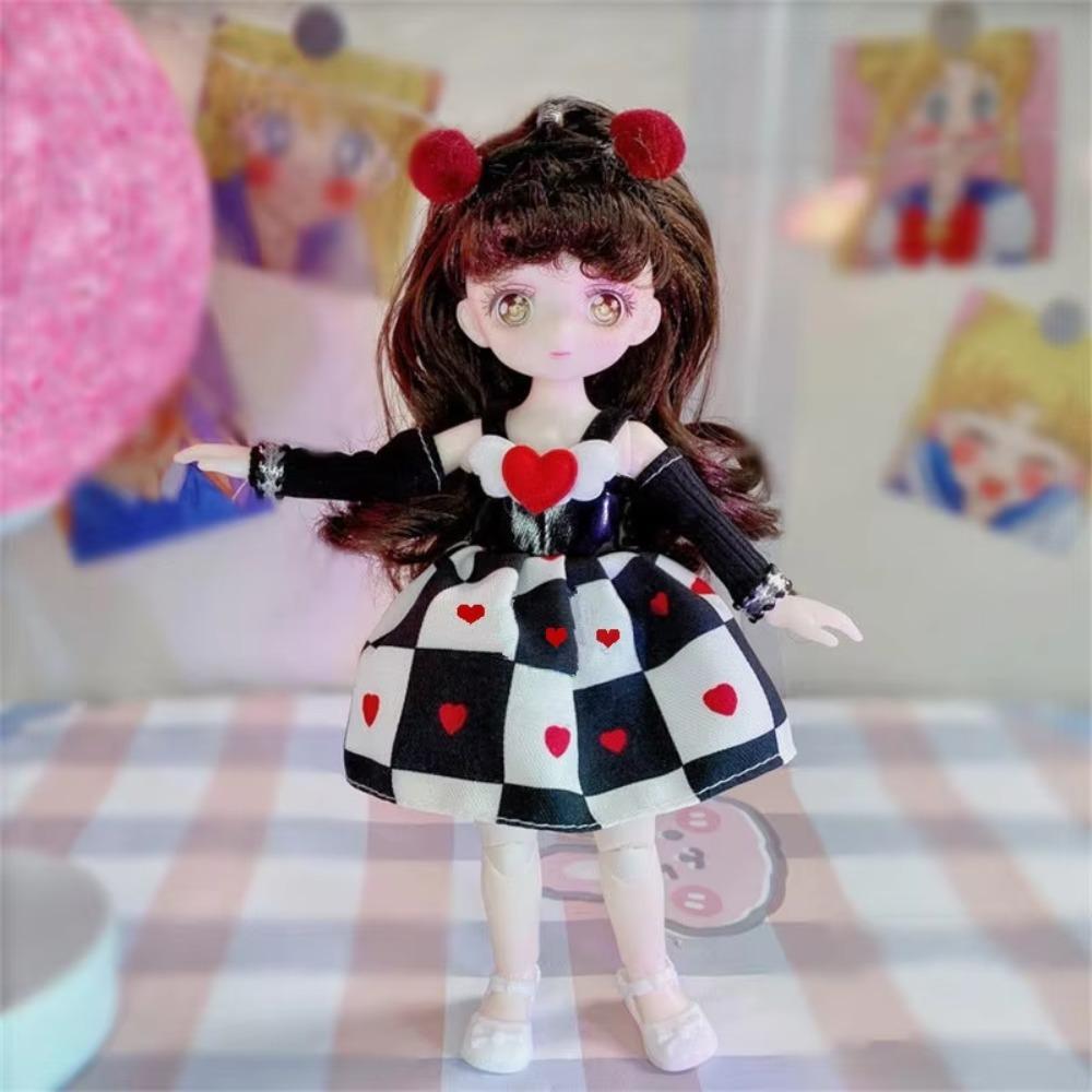 3D Глаза BJD Кукла с Одеждой с Одеждой Съемные Суставы Кукла Подарки для Девочек