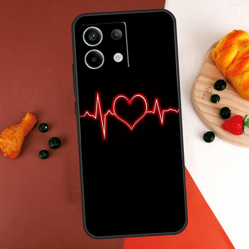 Чехол 'Сердцебиение медсестры' для Xiaomi Redmi Note 14 Pro 9 10 11 12 13 Pro 10S 11S 12S Redmi 13C 10C 12C 14C Coque