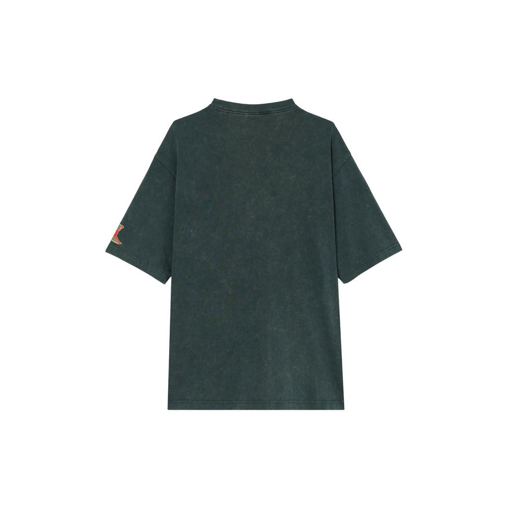 Jordan Letter And Number Print Comfortable Casual Washable Round Neck Short Sleeve T-Shirt Men Tops Military-Deep-Sea-Blue HM4902478