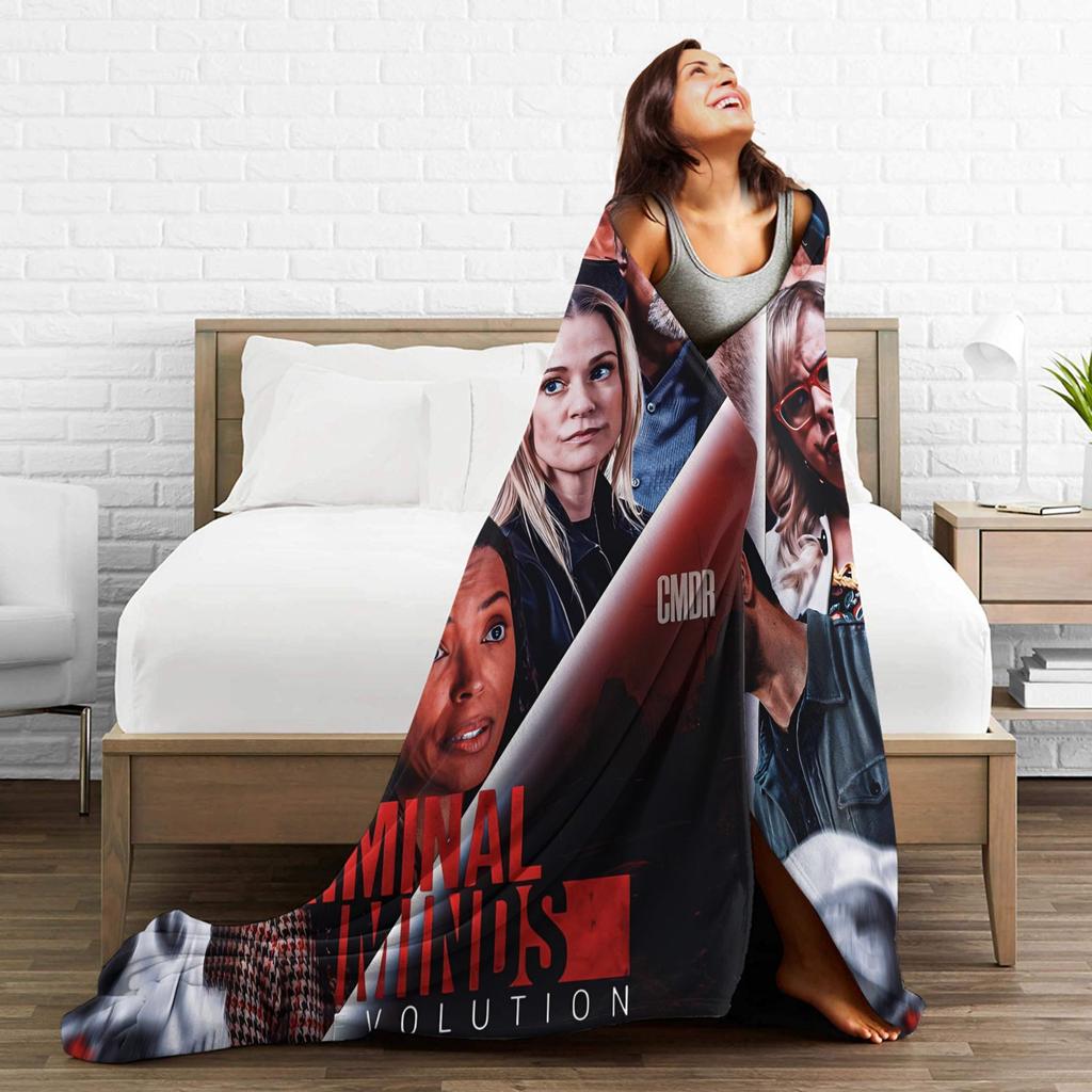 Criminal Minds Spencer Reid  Blanket  Camping Flannel Throw Blanket For Living Room Soft Custom DIY Quality Bedspread