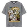 Adventure Bizarre Run Retro Steel Ball Anime Pickling Men'S And Women'S Clothing T-Shirt Comic T-Shirt Casual Short Sleeve Crew Neck