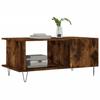 VidaXL Coffee Table Smoked Oak 90x50x40 Cm Engineered Wood 829489