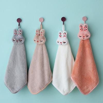 Мягкое впитывающее полотенце для рук, кухонный подвесной шнурок, милый мультфильм, протирание, полотенце для рук, скатерть, носовой платок, туалет