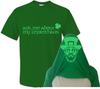 St Patrick's Day Leprechaun T-shirt - Clover Leaf Fancy Dress Costume Flip Tee