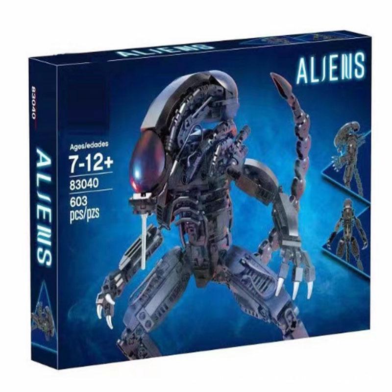Alien Xenomorph MOC Model - Building Blocks Series 83040, Interlocking Small Particles Toy Gift