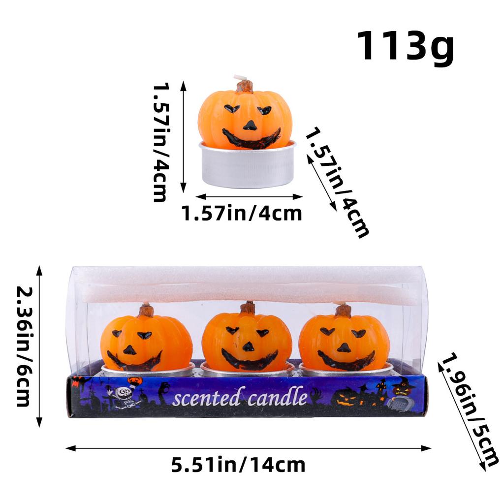 Хэллоуин Свеча Украшение Фестиваль Призраков Вечеринка Композиция Забавная Тыква Скелет Маленькая Свеча Фото Реквизит Свеча