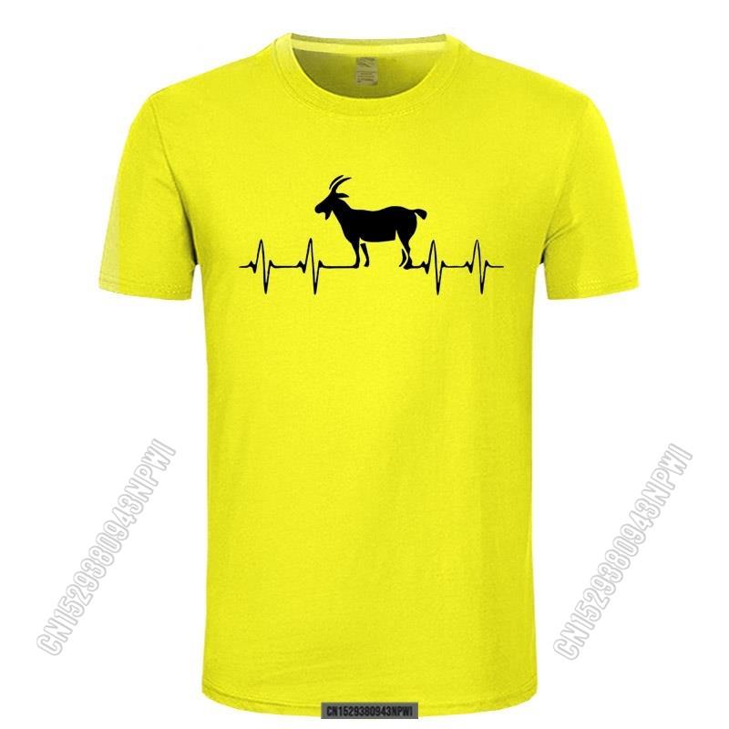 2022 Goat Heartbeat T Shirt Goat Lover Country Chicken Goat Tee Summer Classic Crew Neck Tshirts For Unisex Pure Cotton