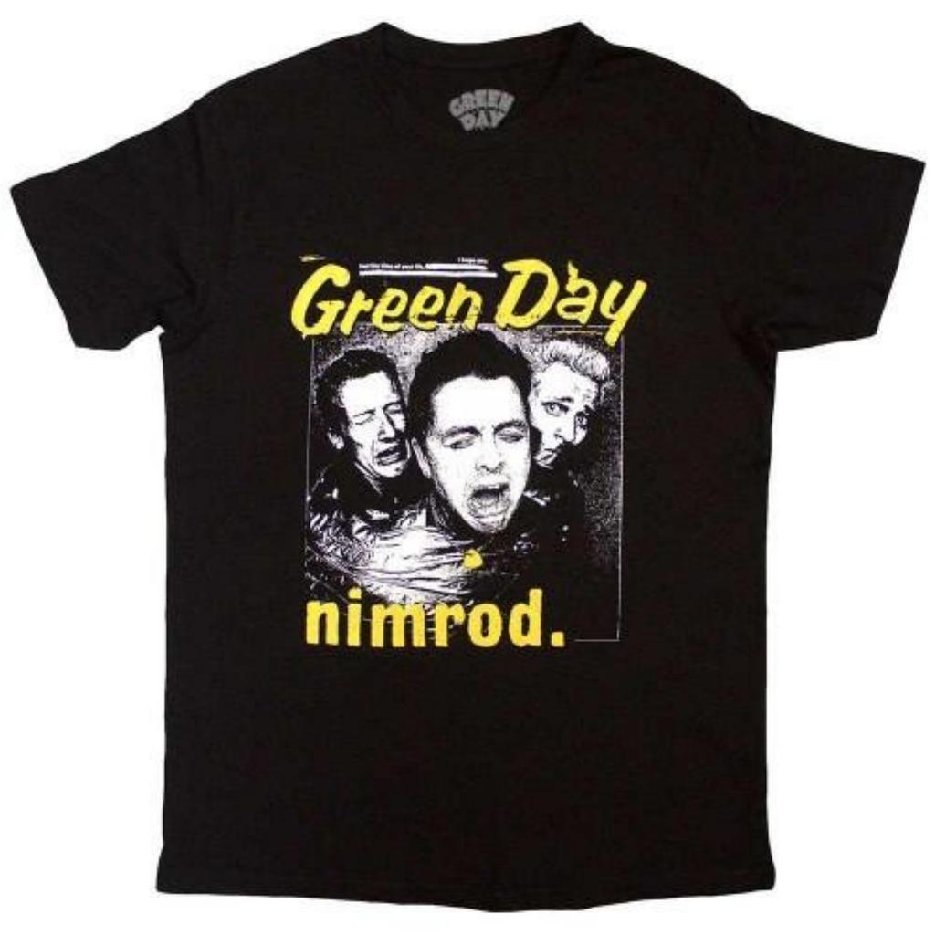 Green Day Unisex Adult Yellow Pick - Nimrod T-Shirt