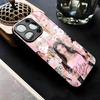 K-Кения O-Os Чехол для телефона для IPhone 17 Air 16 E Pro Max 15 14 13 Mini 12 Pro 11 Max Plus Черная стеклянная крышка