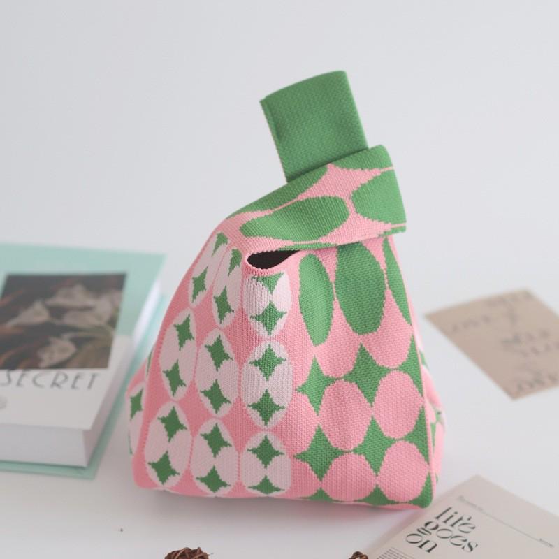 Женская толстая вязаная плетеная сумка-тоут - Подарочная и сувенирная сумочка