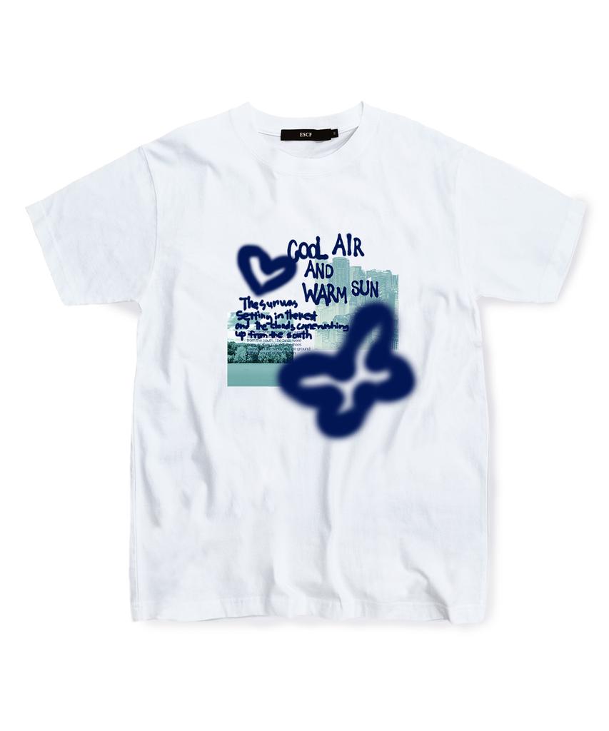 ESCAPEFROM Blue Escape City T-Shirt White