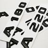 3D ABS Black Car Letters Logo A180 A220 A260 Badge Rear Trunk Emblem Decals For Mercedes Benz A Series A180 A200 A250 A260 W177