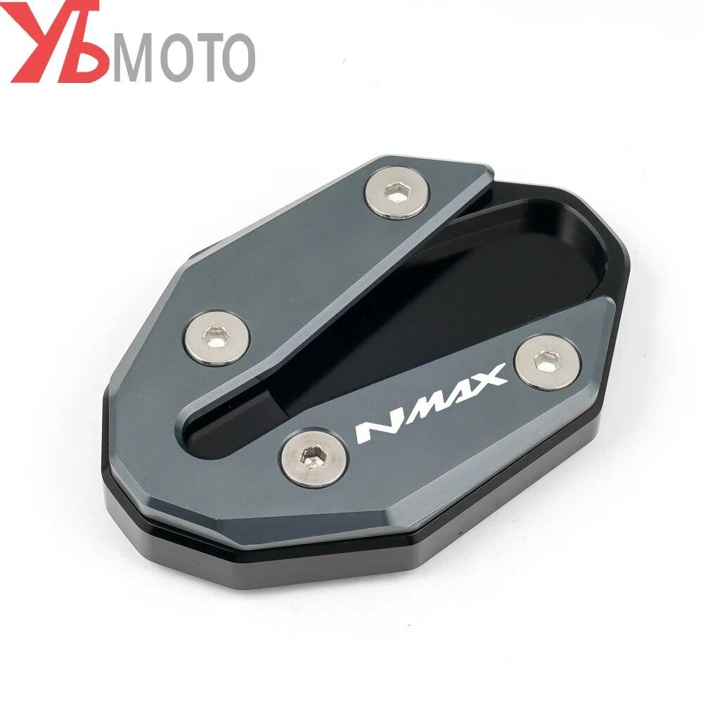 Логотип «NMAX» для YAMAHA NMAX155 NMAX125 NMAX 155 125, увеличитель боковой подставки с ЧПУ и вспомогательная подставка для мотоцикла