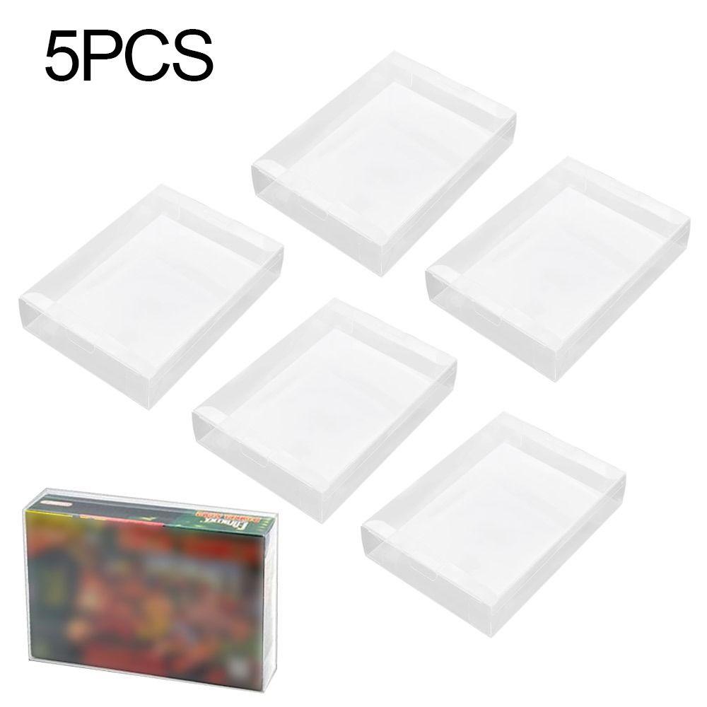 5 Clear Case Sleeve Protector for Nintendo N64/SNES Games Cartridge Box Protector(Set of 5)