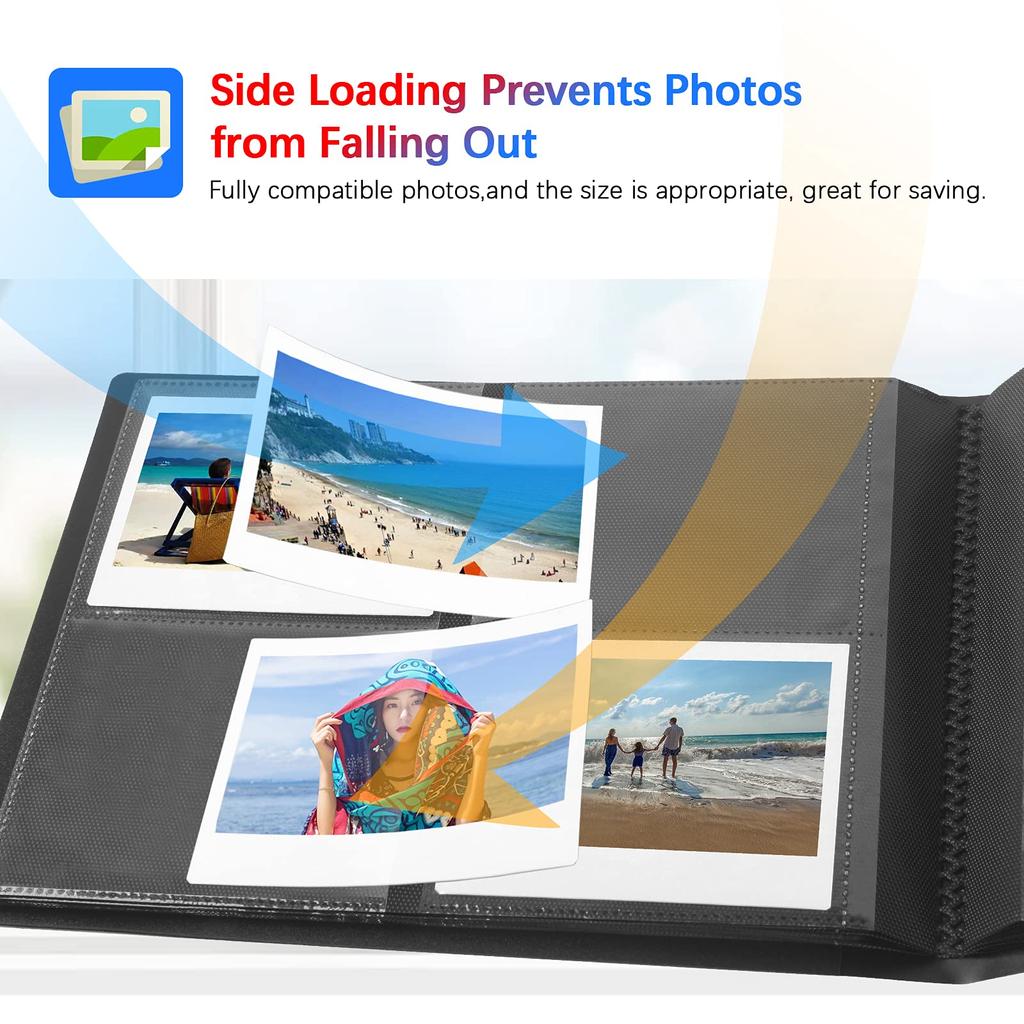 160 Pocket Photo Album for Fujifilm Instax Wide 300 Polaroid 600 Photo Polaroid Now OneStep2 600 Instant Film Album for POP Lab Instant Print Camera
