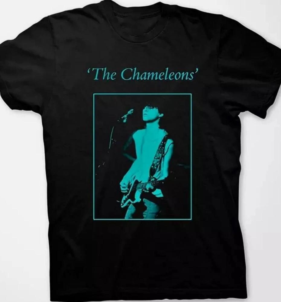 Футболка The Chameleons Black Music For Lovers Хлопок Полный Размер Унисекс