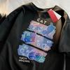 Модные летние дышащие футболки с коротким рукавом «Три кота» для женщин, милые, сказочные, смешные кошачьи наряды, женская одежда