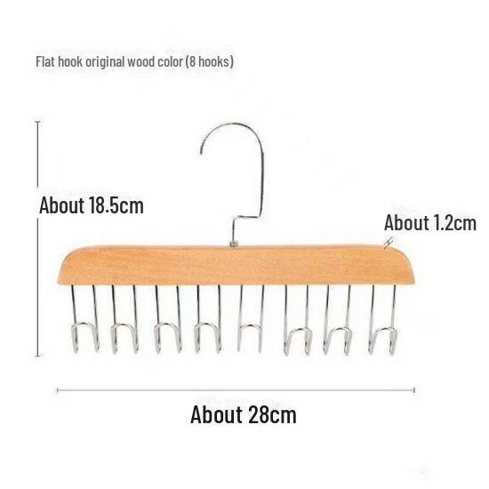 Multi-Functional Solid Wood Sling and Underwear Hanger