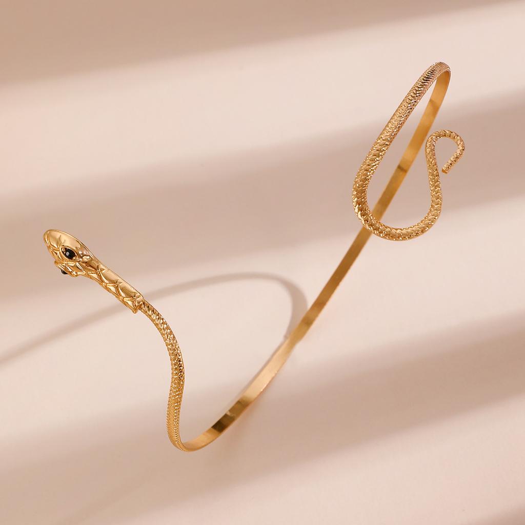 Европейский и американский дизайн в форме змеи, открытая шейная цепочка, женское колье в форме змеи, персонализированное трендовое колье