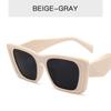 Charm women Square Fashion Glasses Retro Large Frame men Jelly Color Sunglasses