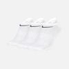 Nike Galleria Nike Swoosh Dri Fit Daily Ankle White Socks 3 Pack