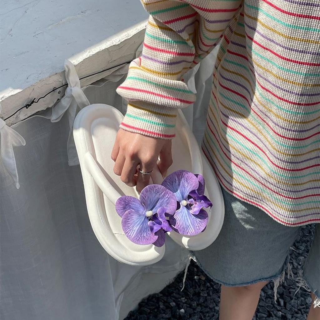 Тапочки для женщин, подходят для дома и улицы, нескользящие, толстая подошва, высокоэстетичные сандалии, подходят для женской улицы