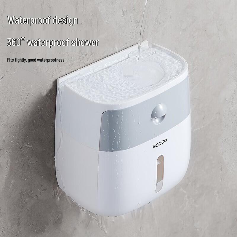 ecoco Настенный держатель для туалетной бумаги с полкой