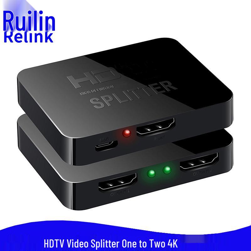 Разветвитель HDMI 4K 1x4 с пластиковым корпусом для видео высокой четкости