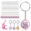 Набор из 50 32-мм частей для брелоков для значковых машин, тип брелока, товары для рукоделия, детали для значков ручной работы (32мм)