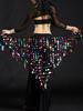 Mermaid Hip Scarf & Waist Chain Belly Dance Costume with Cymbals Triangle Shawl