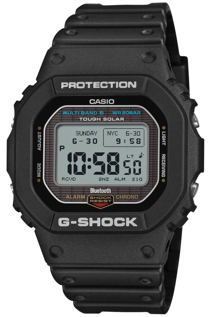 Casio G-SHOCK GW-BX5600-1JF, Tough Solar, Связь со смартфоном через Bluetooth, Высококонтрастный MIP ЖК-дисплей, Экологичный биоматериал