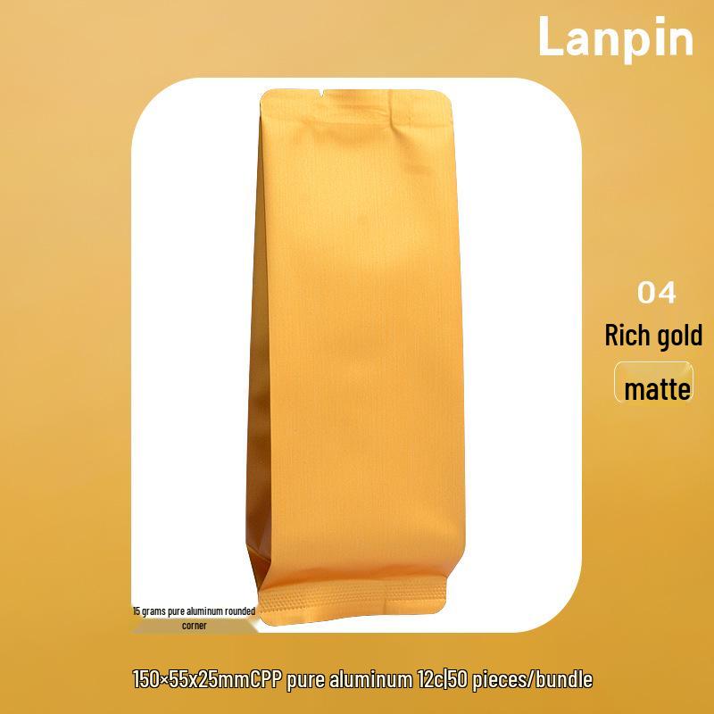 Премиальный алюминиевый фольгированный чайный пакетик для Яньча, черного чая, зеленого чая, корицы, Да Хун Пао