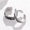 Titanium Steel Couple Ring Popular Hip-hop Exaggerated Black Drip Oil Stainless Steel Ring