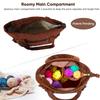 Crochet Bag Knitting Organiser Bag Yarn Storage Bag Travel Craft Project Bag for Crochet Accessories Yarn Hook Needle