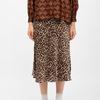 Юбка с эффектом сатина с леопардовым принтом jess Женская