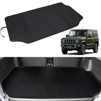 Коврик в багажник Temiry для нового Jimny Прочный резиновый коврик для задней части Легкий Черный JB64W/JB74W, Водоотталкивающий, Пятноустойчивый, Нескользящий, Сиденья,
