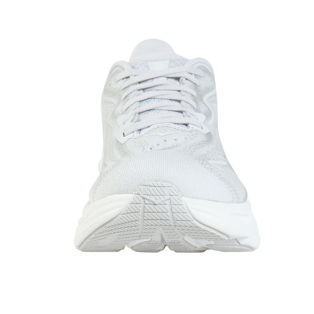 HOKA Clifton 10 Wide Running Shoes Size (Ice Gray, 26.0, Women's, 1162050-CRDS)