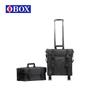 Qihui Large Capacity Double Layer Makeup Travel Case - Mobile Beauty Artist Trolley Box