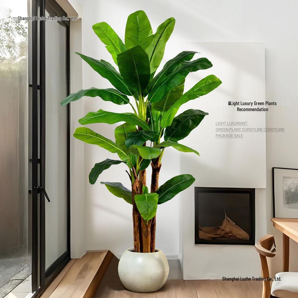 Large Indoor Banana Tree: Lifelike Green Plant for Living Room Decoration and Landscaping
