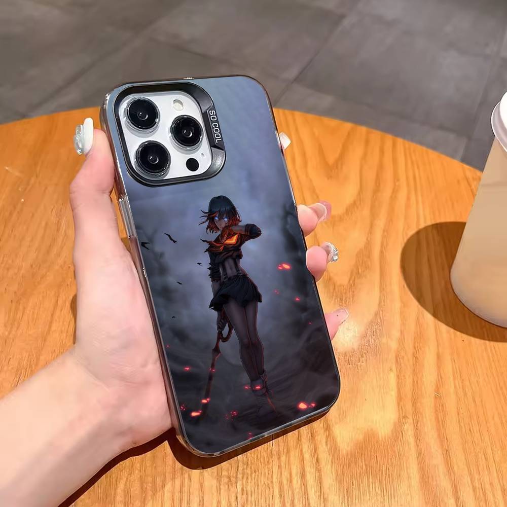 COOL K-Kill La Kill Phone Case For iPhone17,16,15,14,13,12,11,Pro,MAX White Matte Shockproof Cover