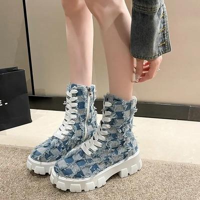 Женские короткие туфли на каблуке с круглым носком и шнуровкой. Женские ботильоны на шнуровке. Очень высокие каблуки. Весна 2024. Распродажа ботинок. Осенние ботильоны.