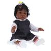 55 см кукла для малышей и девочек, милая реалистичная черная кожа, кукла-реборн, детская игрушка в подарок