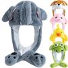 Unisex Funny Ear Hat Animal Elephant Couple Cute Ear Moving Up Cap Men Women Rabbits Ears Plush Winter Lovely Hat