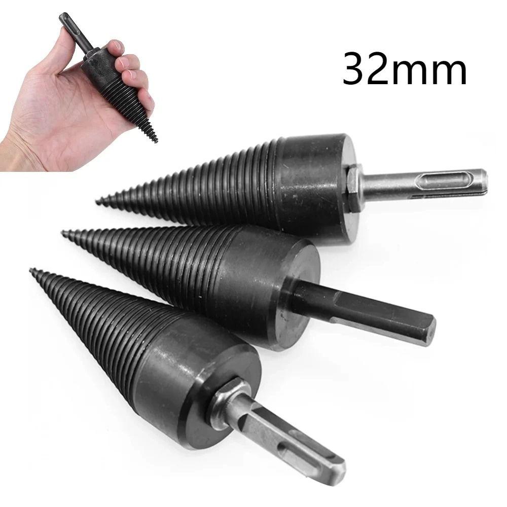 Round Shank Firewood Splitter Drill Bit Hexagonal Shank Electric Drill Accessories Drilling