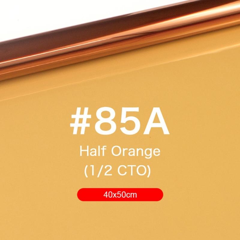 Профессиональный 40x50см 15.75x19.69дюйм Бумажный Гель Цветной Фильтр для Сценического Освещения Рыжий Свет Фильтровальная Бумага Цветной
