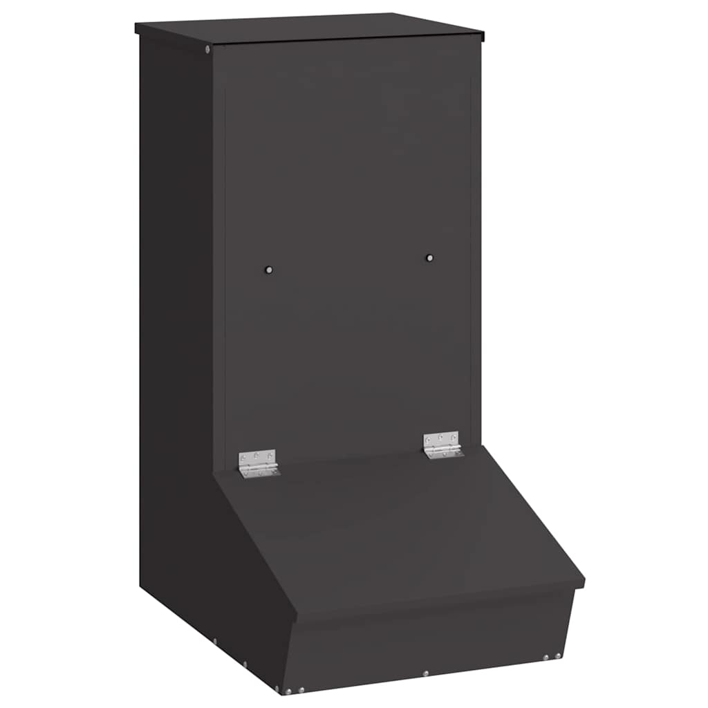 Pig Feeder Black 55 x 38 x 76 cm