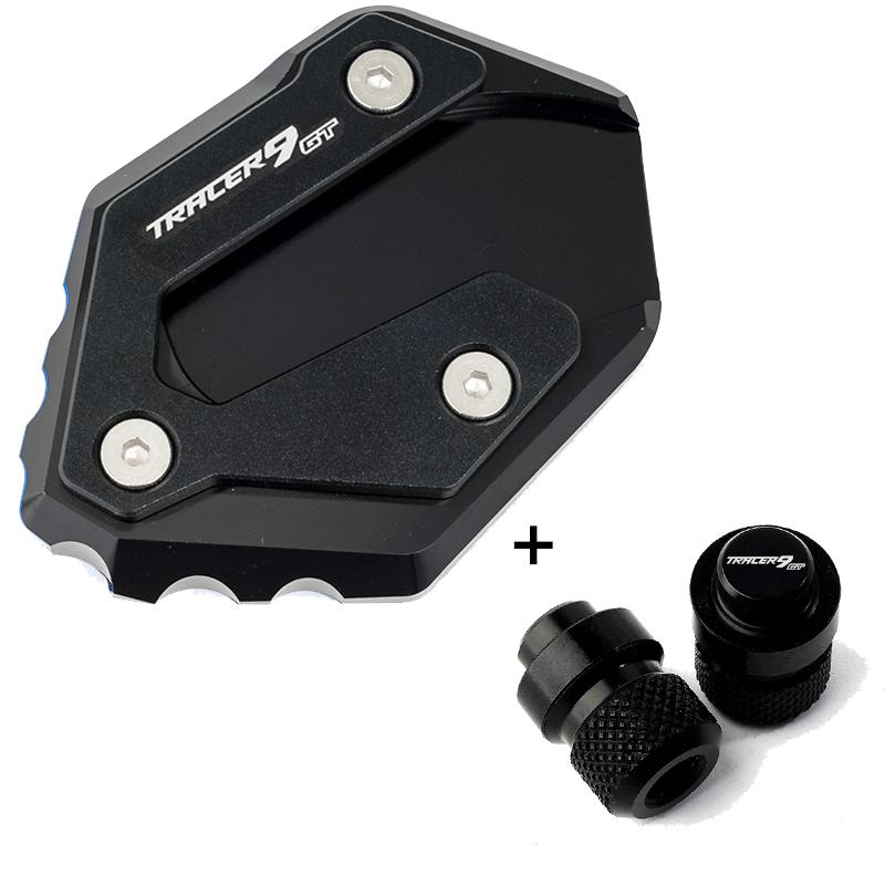 For Yamaha TRACER9 TRACER 9 GT 9GT Motorcycle Foot Side Stand Extension Pad Kickstand Plate Tracer9gt Tire Valve