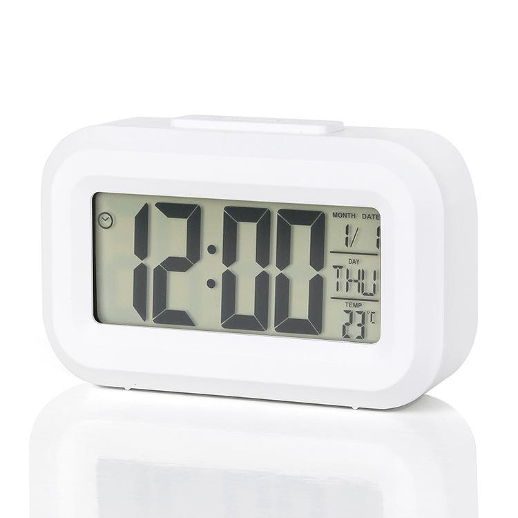 Photosensitive Luminous Student Desktop Alarm Clock with Voice Feature
