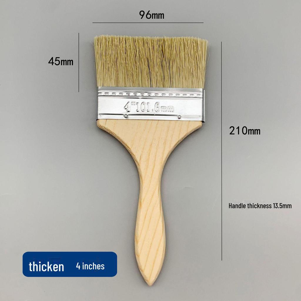 Щетка для барбекю и пыли из натуральной свиной шерсти - мягкая, коричневая, промышленная водонепроницаемая для домашнего использования