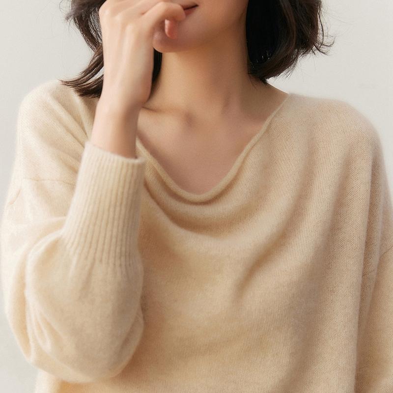 Женский свитер Qinghe 100% чистый кашемир - Ультрамягкий роскошный зимний пуловер